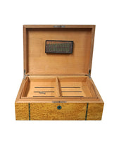 Load image into Gallery viewer, Swedish Burr Walnut Medium 150 CT. Table Top Humidor (Pre-Owned)