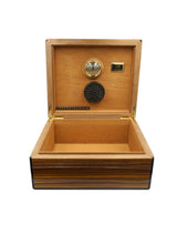 Load image into Gallery viewer, Daniel Marshall African Zebrawood 30 CT. Table Top Humidor (Pre-Owned)