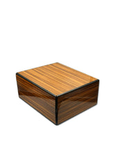 Load image into Gallery viewer, Daniel Marshall African Zebrawood 30 CT. Table Top Humidor (Pre-Owned)