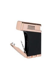 Load image into Gallery viewer, Palio Scorpius Single-Jet Lighter (Black/Rose Gold)