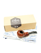 Load image into Gallery viewer, Chacom Reverse Calabash Brilliant Brown Tobacco Pipe