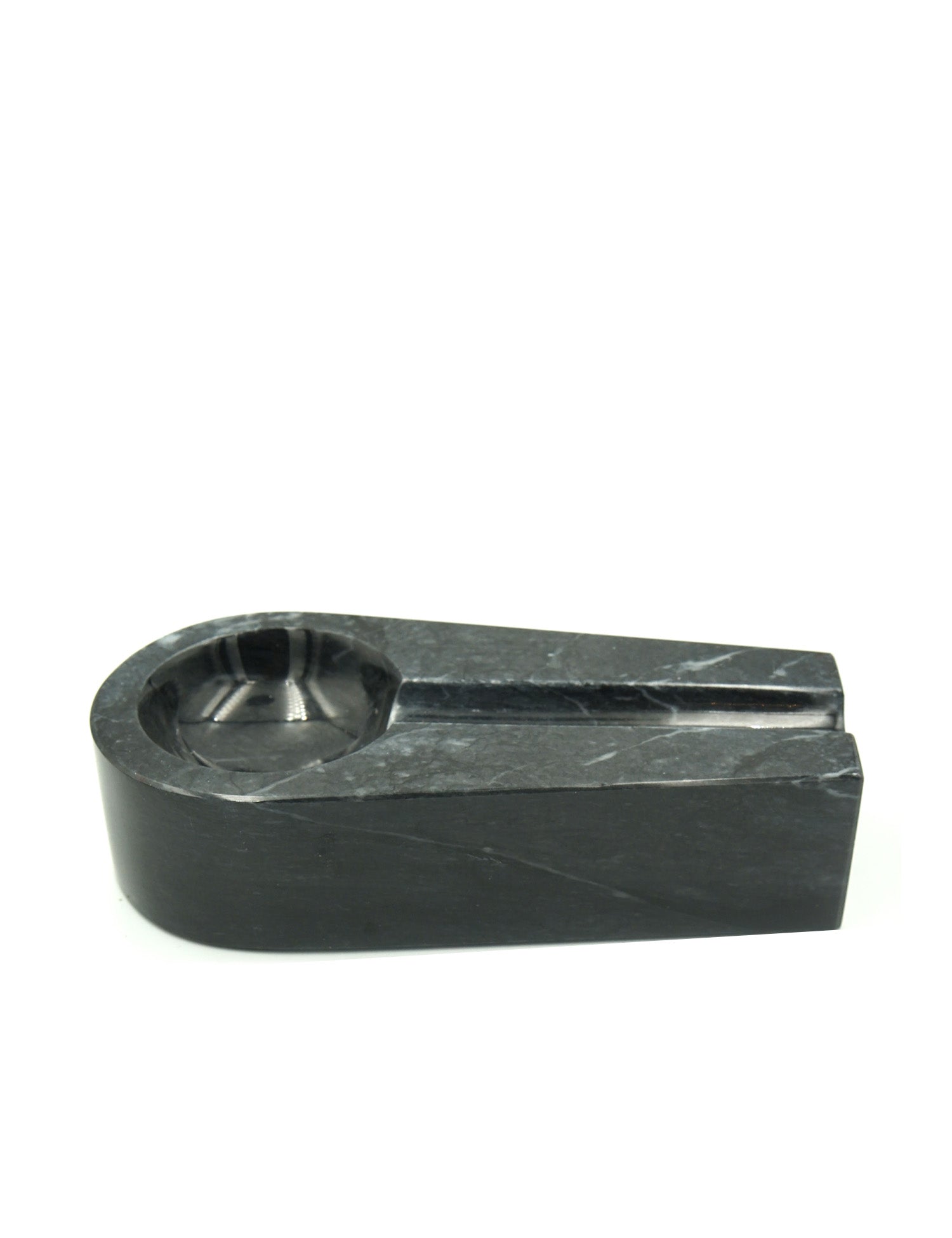 Marble Single Cigar Ashtray (Dark Gray)
