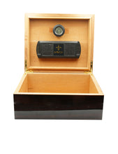 Load image into Gallery viewer, Savoy Ebony Macassar Table Top Humidor (Pre-Owned)
