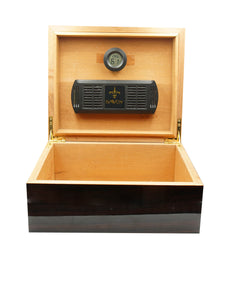 Savoy Ebony Macassar Table Top Humidor (Pre-Owned)