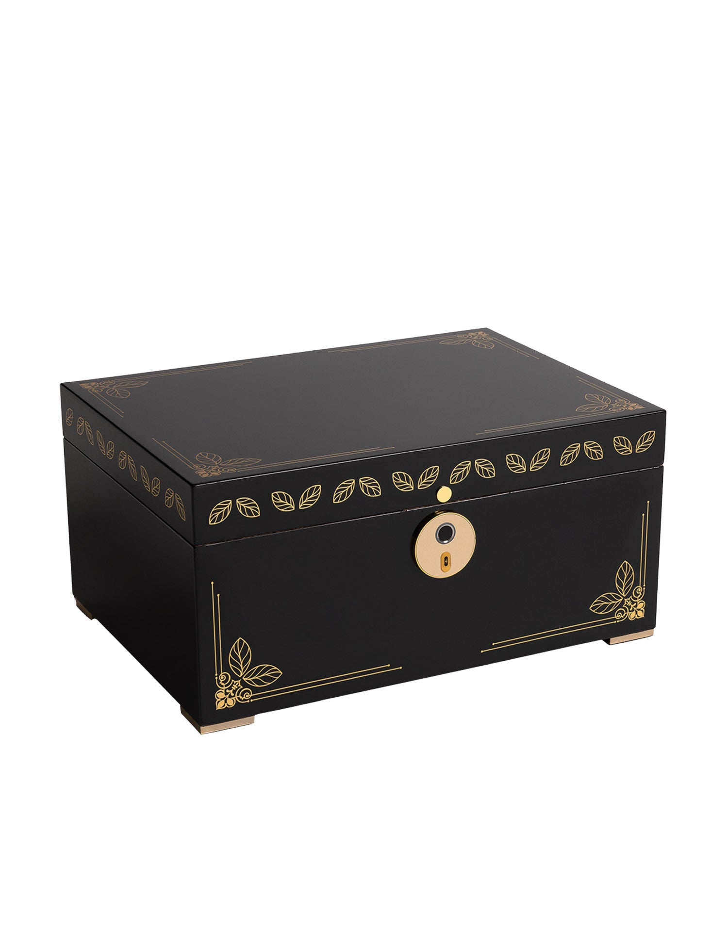 Oro Table Top Humidor with Fingerprint Sensor (Black)