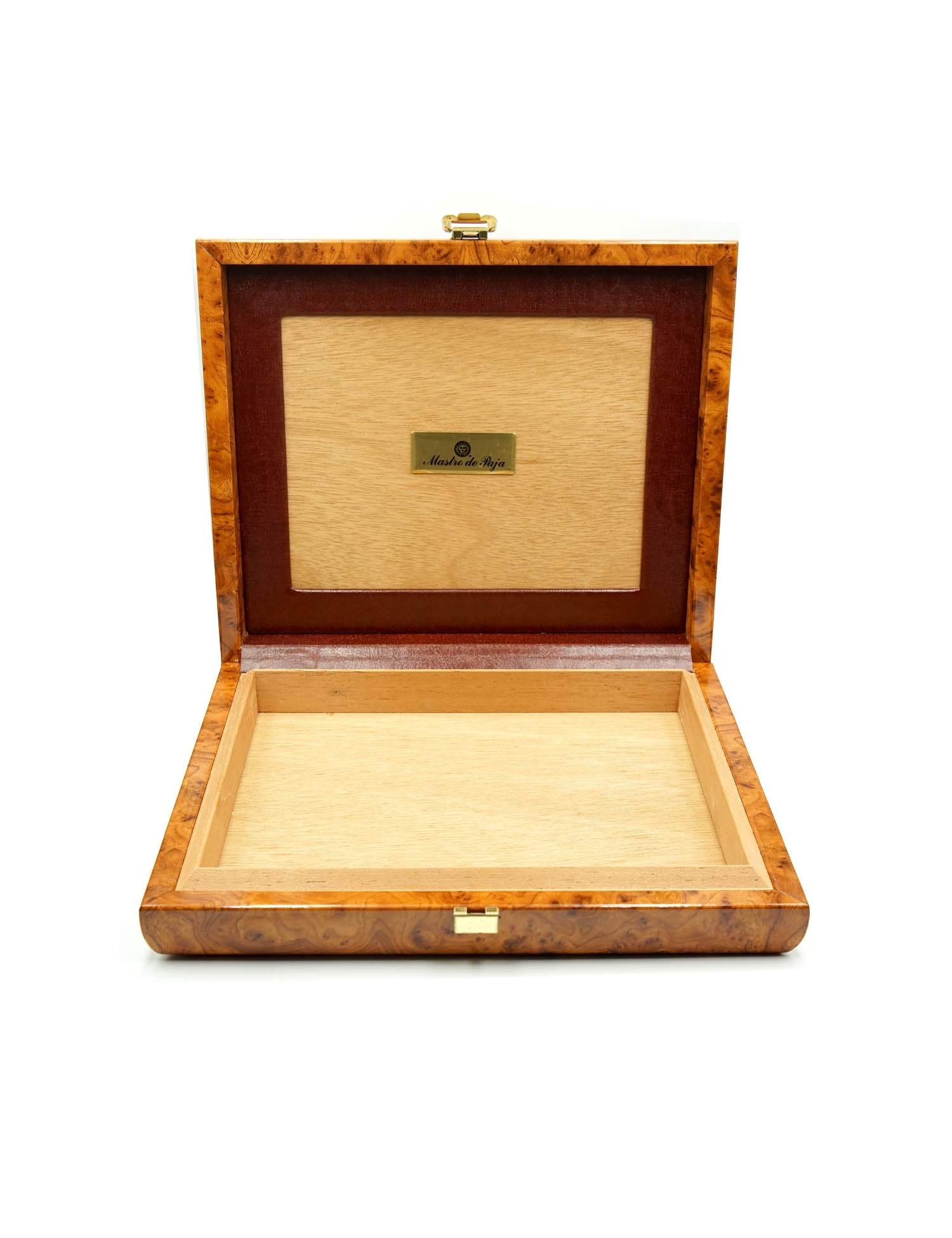 Mastro de Paja Walnut Leather Table Top Humidor (Pre-Owned)