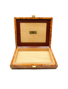 Mastro de Paja Walnut Leather Table Top Humidor (Pre-Owned)