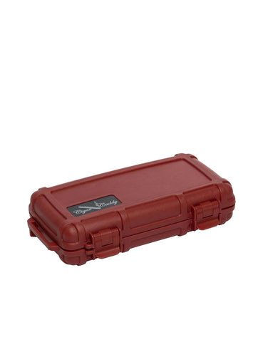 Cigar Caddy 5-Cigar Capacity Travel Humidor (Red)