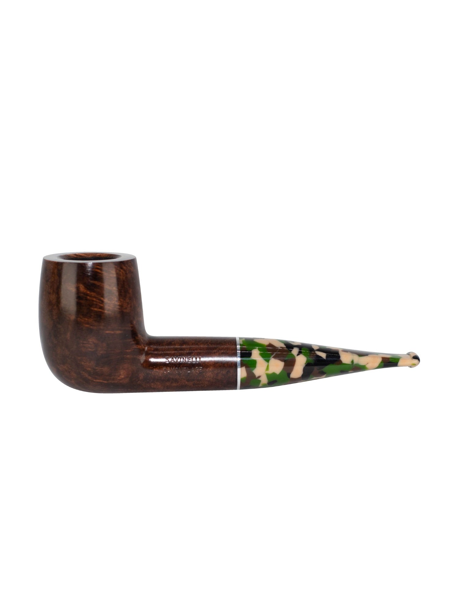 Savinelli Camouflage 101 Smooth Dark Brown 9mm Tobacco Pipe