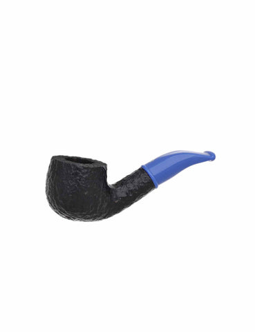 Savinelli Mini Rusticated Blue Stem 601 9mm. Tobacco Pipe