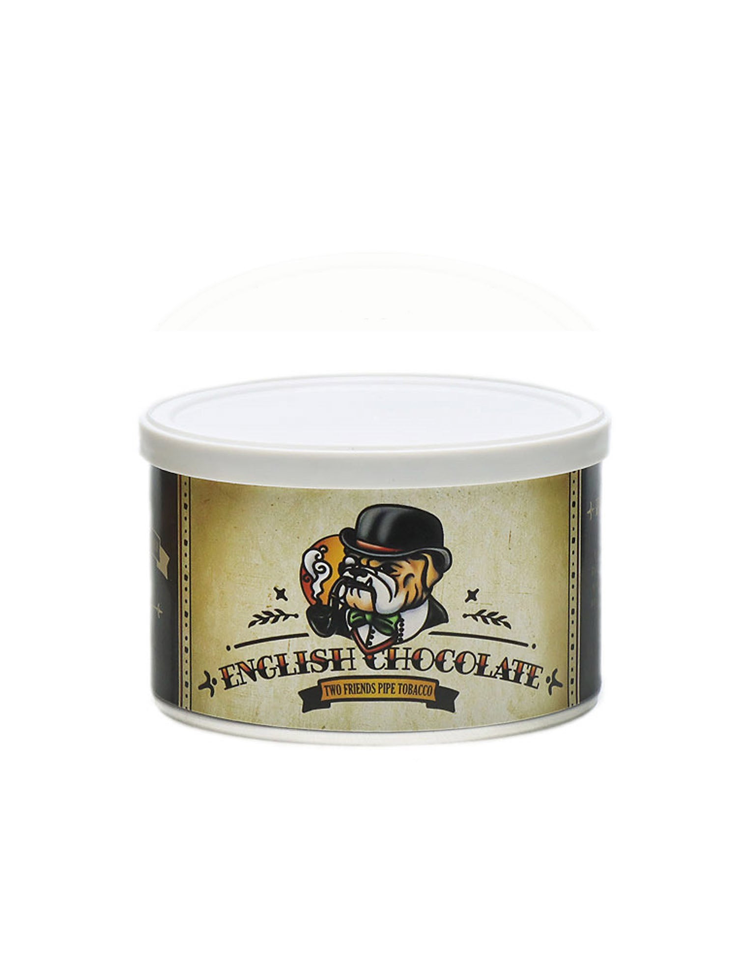 Two Friends English Chocolate Pipe Tobacco 2 oz.