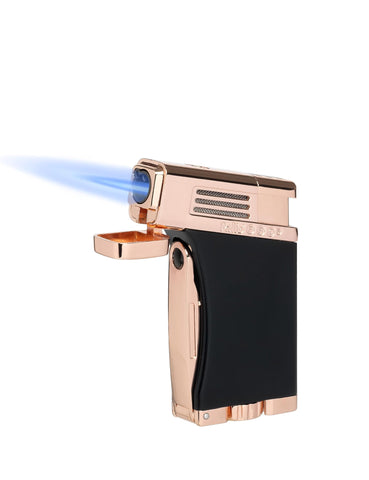 Palio Scorpius Single-Jet Lighter (Black/Rose Gold)