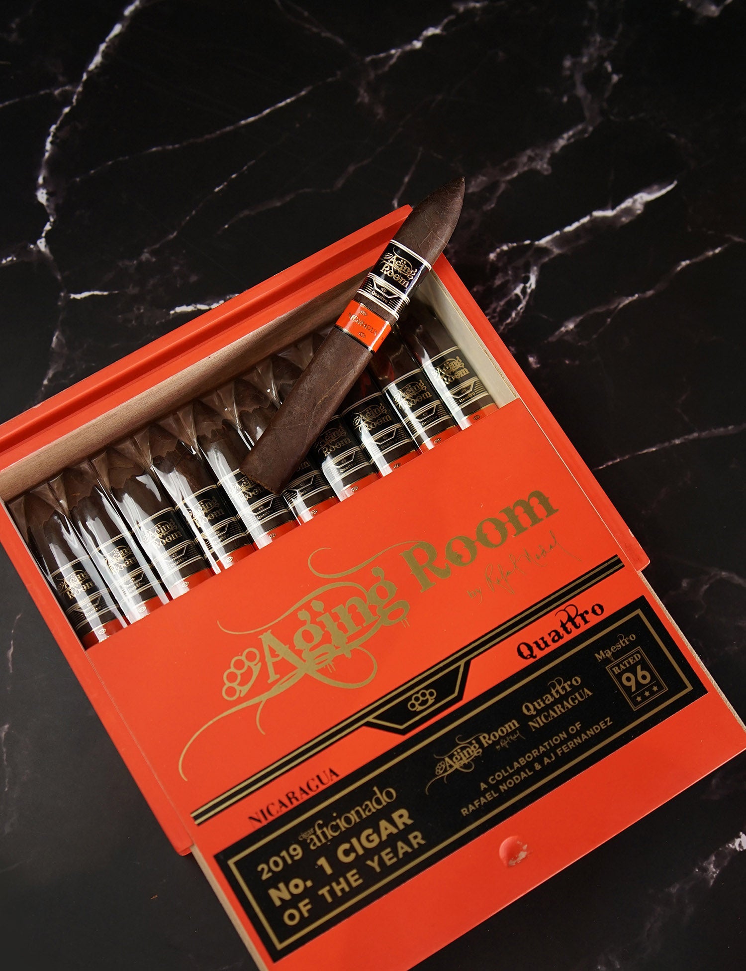 Aging Room Quattro Nicaragua Maestro 6" x 52