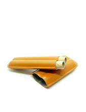 Load image into Gallery viewer, Big Easy 54 Leather Cigar Case 2-Finger (Brown)
